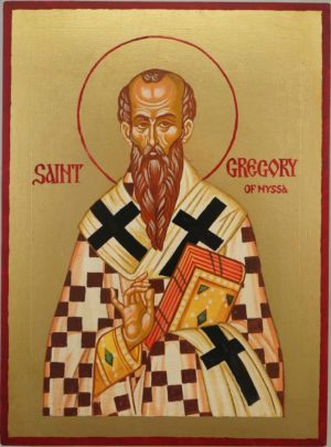 Saint Gregory of Nyssa Hand Painted Orthodox Icon on Wood