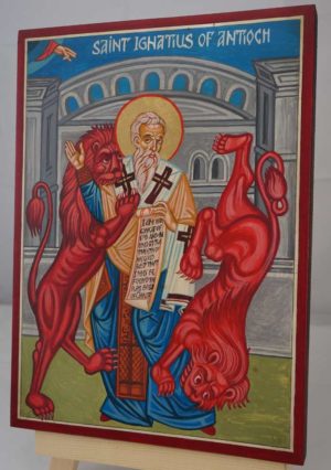 Saint Ignatius of Antioch Hand Painted Orthodox Icon
