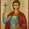 Saint Julian the Martyr Hand Painted Byzantine Orthodox Icon on Wood