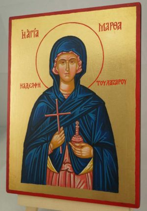 Saint Martha of Bethany Hand Painted Byzantine Orthodox Icon