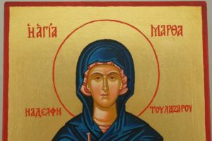Saint Martha of Bethany Hand Painted Byzantine Orthodox Icon