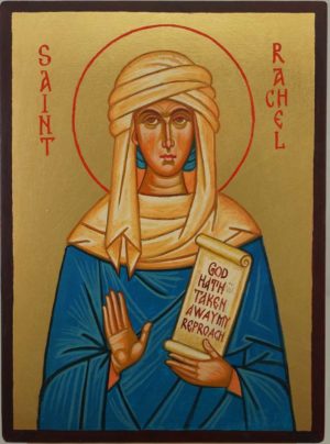 Saint Rachel the Righteous Hand Painted Orthodox Icon on Wood