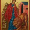 Saint Tatiana the Martyr Hand Painted Orthodox Icon Lion