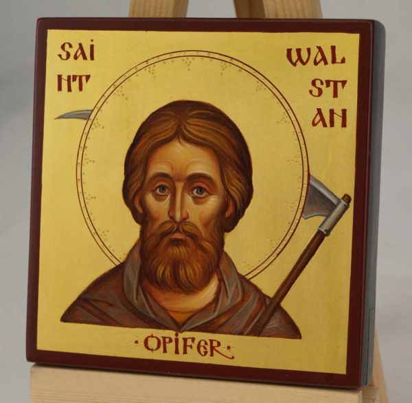 Saint Walstan of Bawburgh Hand Painted Orthodox Icon