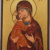 Theotokos of Vladimir Icon Hand Painted Byzantine Orthodox
