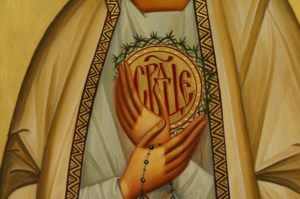 Our Lady of Fatima Hand Painted Orthodox Icon on Wood