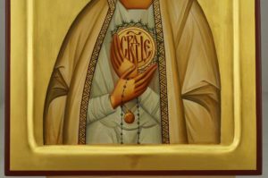 Our Lady of Fatima Hand Painted Orthodox Icon on Wood