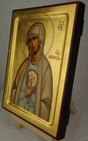 Our Lady of Fatima Hand Painted Orthodox Icon on Wood