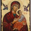 Our Lady of Perpetual HelpCretan Hand Painted Byzantine Icon on Wood