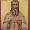 Saint John of Kronstadt Hand Painted Orthodox Icon on Wood