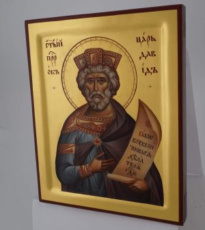 holy prophet king david icon hand painted orthodox