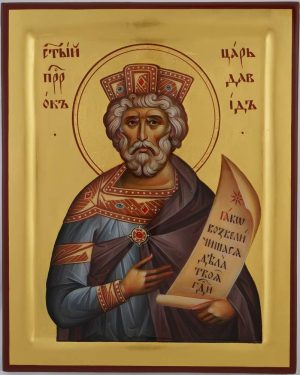 holy prophet king david icon hand painted orthodox