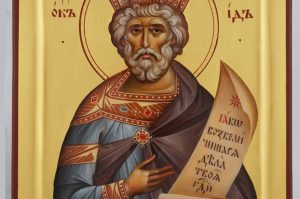 holy prophet king david icon hand painted orthodox