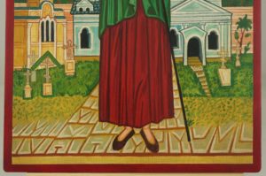 Blessed Xenia of St. Petersburg Hand Painted Orthodox Icon on Wood