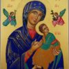 Our Lady of Perpetual Help OLPH Hand Painted Orthodox Icon on Wood