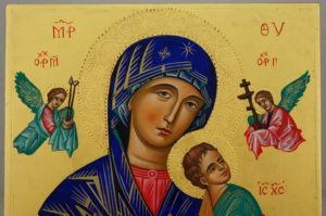 Our Lady of Perpetual Help OLPH Hand Painted Orthodox Icon on Wood
