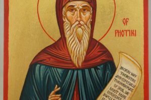 Saint Diadochos of Photiki Hand Painted Orthodox Icon on Wood