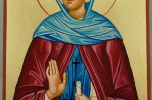 Saint Emilia Large Hand Painted Orthodox Icon on Wood