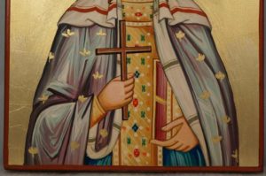 Saint Olympia Hand Painted Orthodox Icon on Wood