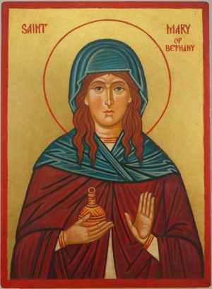 St. Mary of Bethany Hand Painted Orthodox Icon on Wood