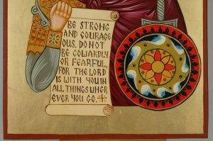 righteous joshua the son of nun navi icon hand painted orthodox