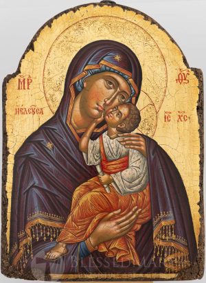 theotokos eleusa icon mount athos icon