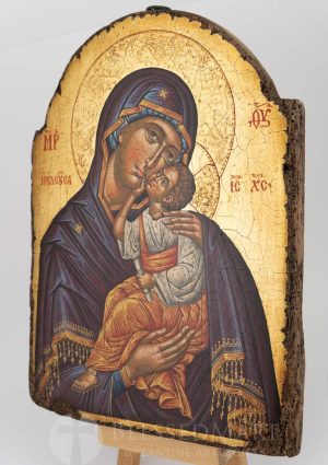theotokos eleusa icon mount athos icon