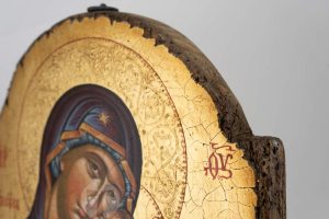theotokos eleusa icon mount athos icon