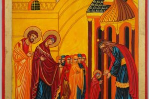 Entrance of the Theotokos into the Temple Icon Hand Painted Orthodox