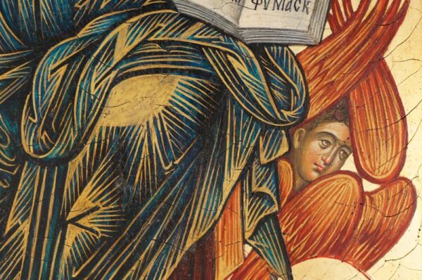 Jesus Christ in His Glory Hand Painted Byzantine Icon Cretan