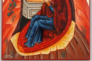 Nativity of Christ Icon Hand Painted Byzantine Orthodox