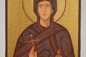 Saint Anastasia Icon small Hand Painted Byzantine Orthodox