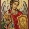 Saint Archangel Michael Icon Hand Painted Byzantine Orthodox