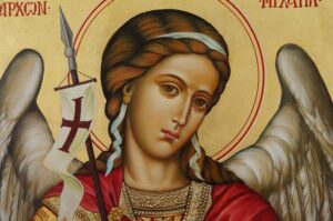 Saint Archangel Michael Icon Hand Painted Byzantine Orthodox