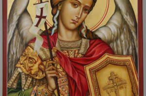 Saint Archangel Michael Icon Hand Painted Byzantine Orthodox