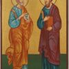 Saints Peter and Paul Icon Hand Painted Orthodox