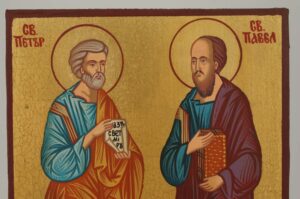 Saints Peter and Paul Icon Hand Painted Orthodox