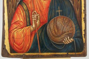 St Archangel Michael Icon Hand Painted Byzantine Orthodox