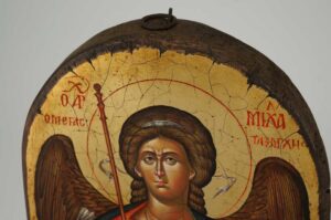 St Archangel Michael Icon Hand Painted Byzantine Orthodox
