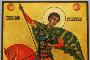 St Demetrius the Great Martyr Icon Hand Painted Byzantine Orthodox