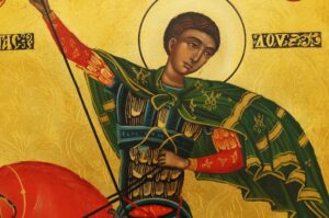 St Demetrius the Great Martyr Icon Hand Painted Byzantine Orthodox