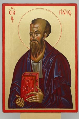 St Paul the Apostle Icon Hand Painted Byzantine Orthodox