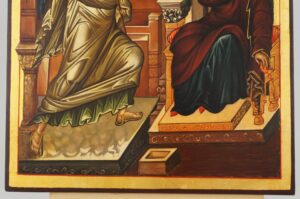 The Annunciation Icon Hand Painted Byzantine Orthodox