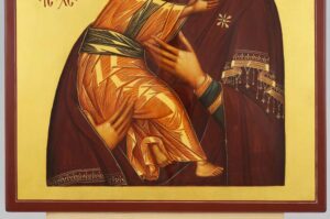 Theotokos of Vladimir Icon Hand Painted on Wood Byzantine Orthodox