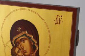 Theotokos of Vladimir Icon Hand Painted on Wood Byzantine Orthodox