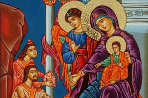 adoration of the magi icon hand painted greek orthodox