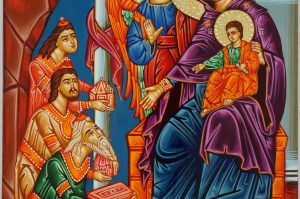 adoration of the magi icon hand painted greek orthodox