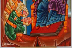 adoration of the magi icon hand painted greek orthodox