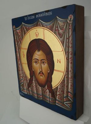 christ holy face (mandylion) icon hand painted orthodox