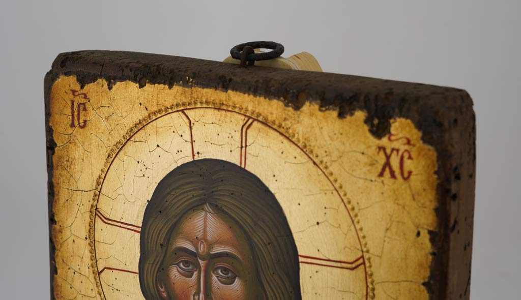christ pantocrator icon mount athos byzantine